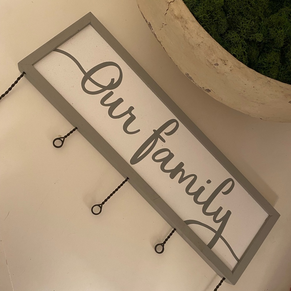 Our Family photo display